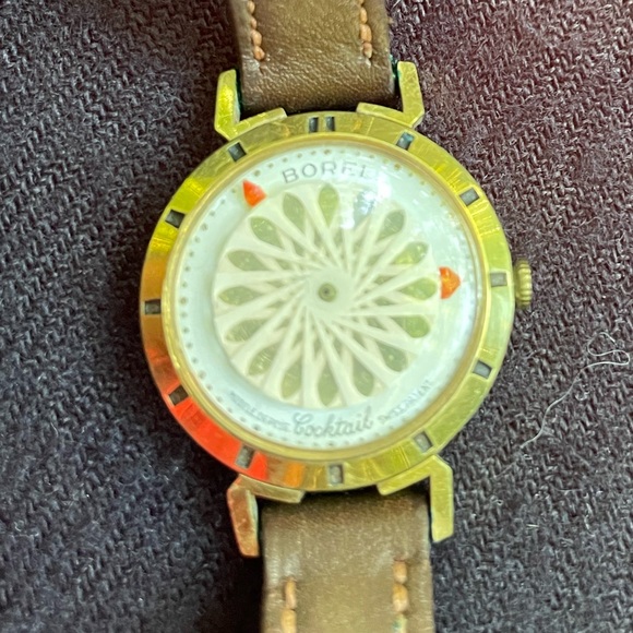 LADIES Vintage Kaleidoscope Ernest Borel Cocktail Swiss 17 Jewel Wrist Watch - Picture 1 of 15